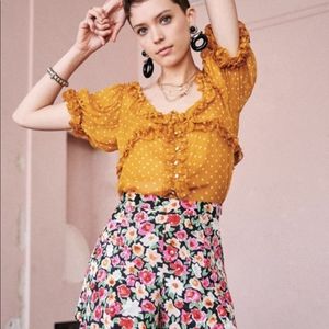 🌼 NWT Sezane Wood Top